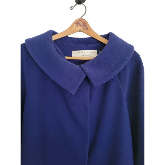 Charles Nolan Cobalt Swing Coat - Size Small - Picture 2 of 8